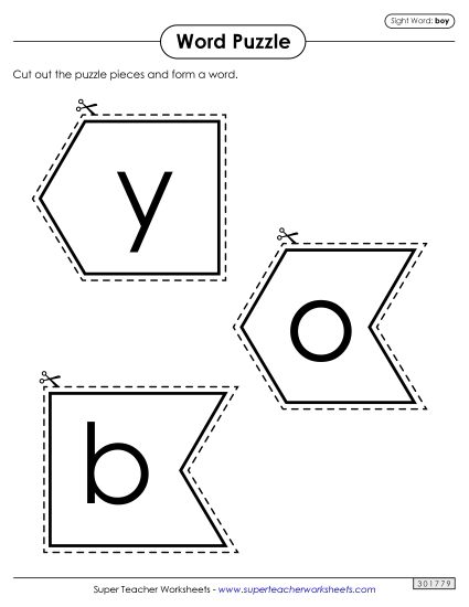 Word Puzzle: Boy Word Puzzle: Boy
