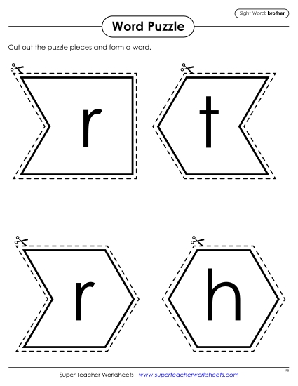 Word Puzzle: Brother Word Puzzle: Brother