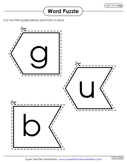 Word Puzzle: Bug Word Puzzle: Bug