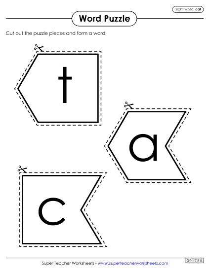 Word Puzzle: Cat Word Puzzle: Cat