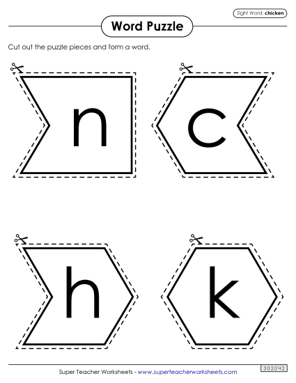 Word Puzzle: Chicken Word Puzzle: Chicken