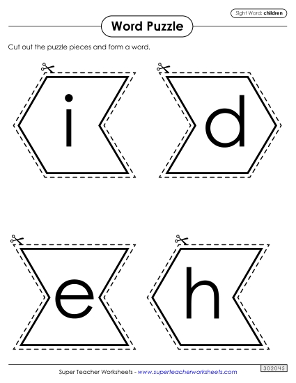 Word Puzzle: Children Word Puzzle: Children