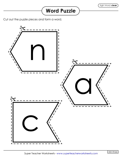 Word Puzzle: Clean Word Puzzle: Clean