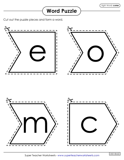 Word Puzzle: Come Word Puzzle: Come
