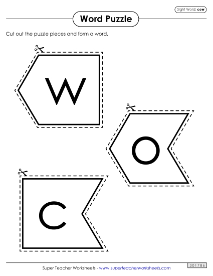 Word Puzzle: Cow