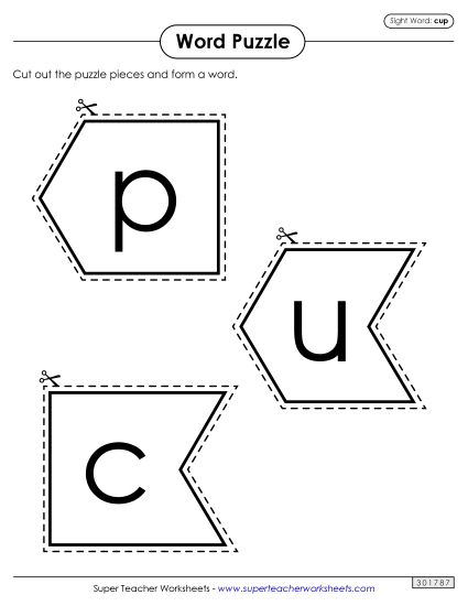Word Puzzle: Cup Word Puzzle: Cup