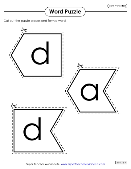 Word Puzzle: Dad