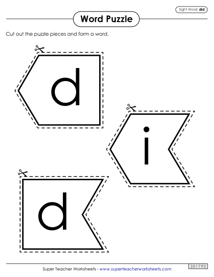 Word Puzzle: Did