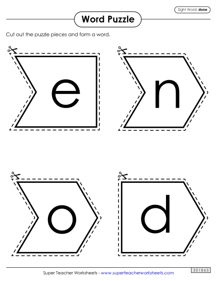 Word Puzzle: Done