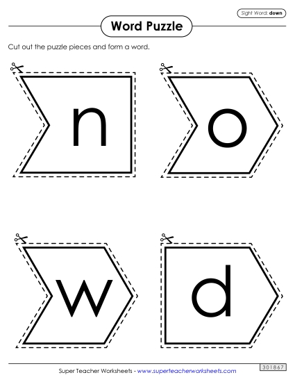 Word Puzzle: Down