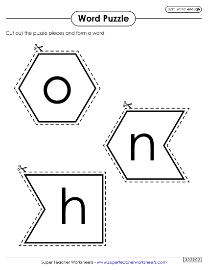 Word Puzzle: Enough Word Puzzle: Enough