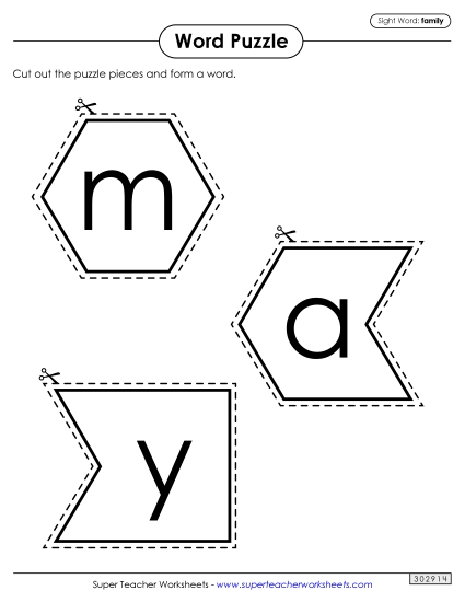 Word Puzzle: Family Word Puzzle: Family