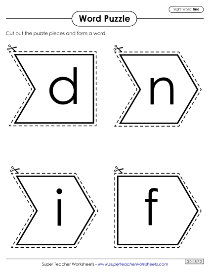 Word Puzzle: Find Word Puzzle: Find