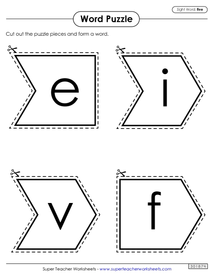 Word Puzzle: Five Word Puzzle: Five