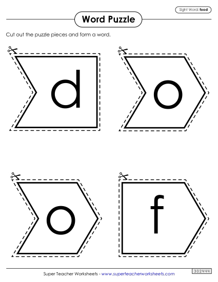 Word Puzzle: Food Word Puzzle: Food
