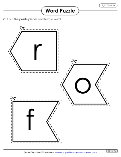 Word Puzzle: For Word Puzzle: For