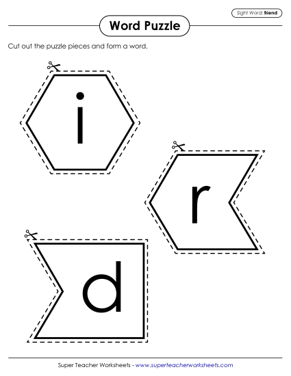 Word Puzzle: Friend Word Puzzle: Friend