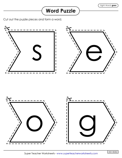 Word Puzzle: Goes Word Puzzle: Goes