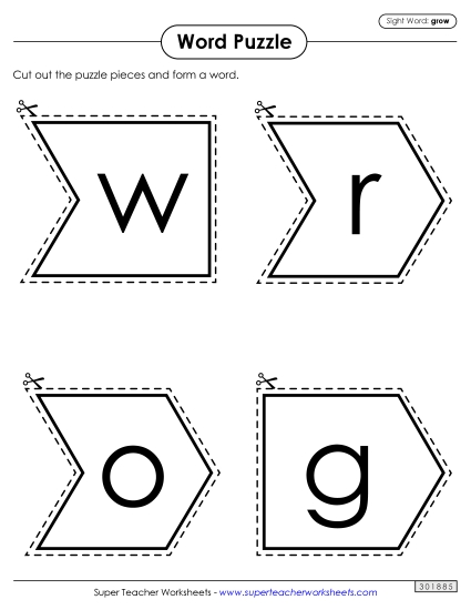 Word Puzzle: Grow