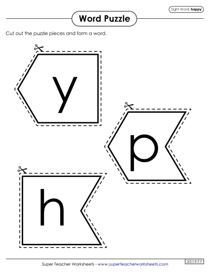 Word Puzzle: Happy