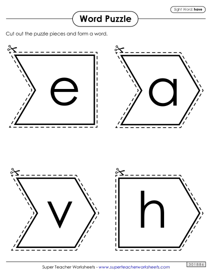 Word Puzzle: Have Word Puzzle: Have