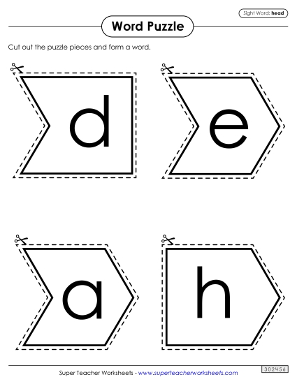 Word Puzzle: Head Word Puzzle: Head