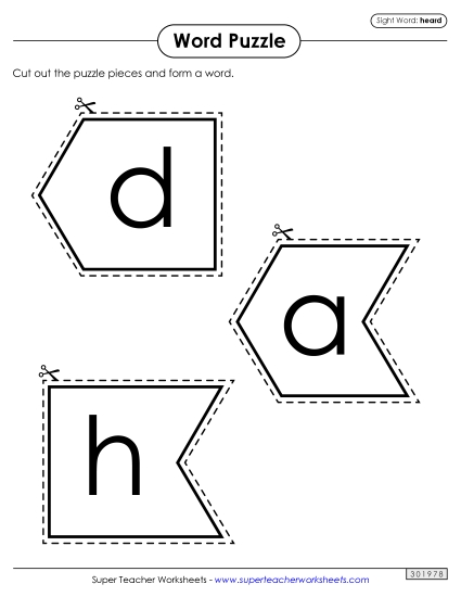 Word Puzzle: Heard Word Puzzle: Heard