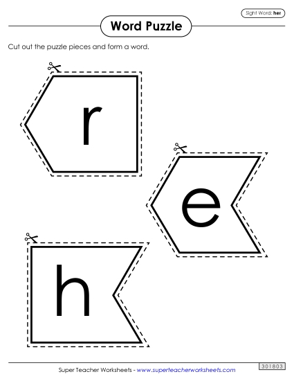 Word Puzzle: Her Word Puzzle: Her