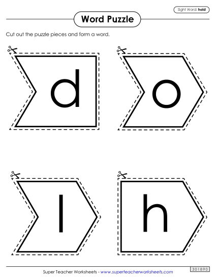 Word Puzzle: Hold Word Puzzle: Hold