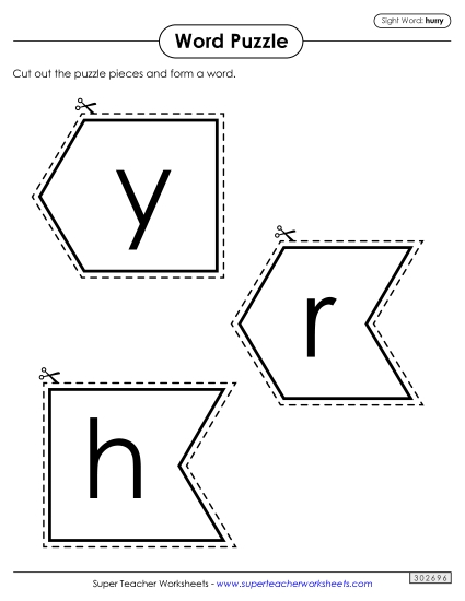 Word Puzzle: Hurry