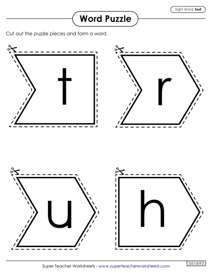 Word Puzzle: Hurt Word Puzzle: Hurt