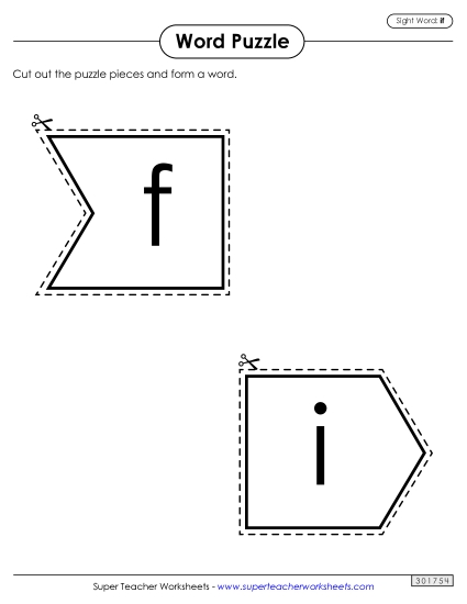 Word Puzzle: If Word Puzzle: If