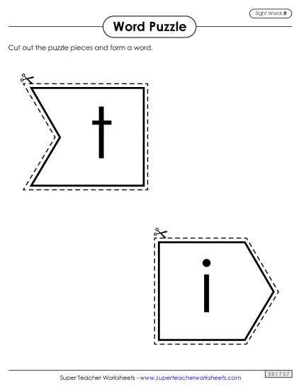 Word Puzzle: It Word Puzzle: It