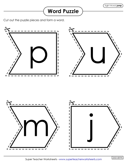 Word Puzzle: Jump