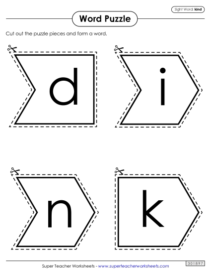 Word Puzzle: Kind Word Puzzle: Kind
