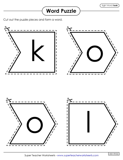 Word Puzzle: Look Word Puzzle: Look
