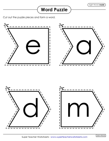 Word Puzzle: Made Word Puzzle: Made