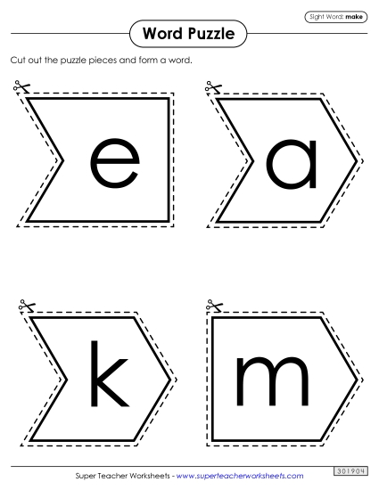 Word Puzzle: Make Word Puzzle: Make