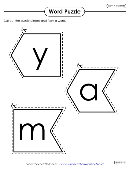 Word Puzzle: May Word Puzzle: May