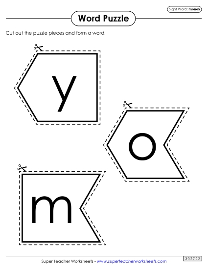 Word Puzzle: Money Word Puzzle: Money