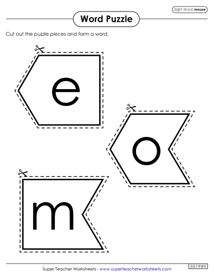 Word Puzzle: Mouse Word Puzzle: Mouse