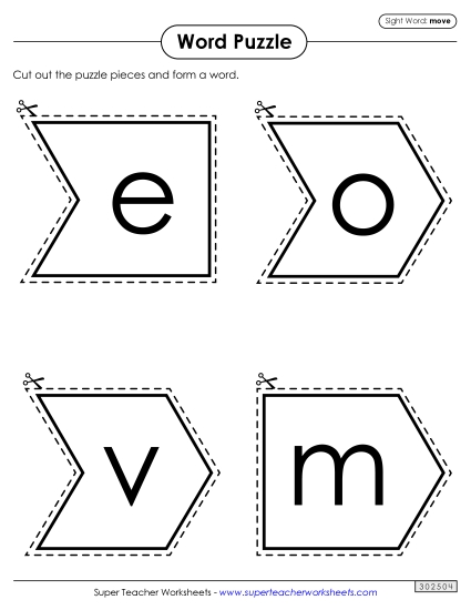 Word Puzzle: Move Word Puzzle: Move