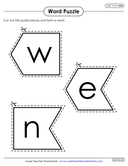 Word Puzzle: New