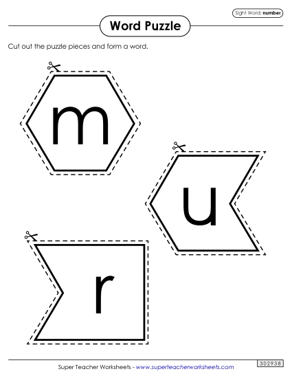 Word Puzzle: Number Word Puzzle: Number