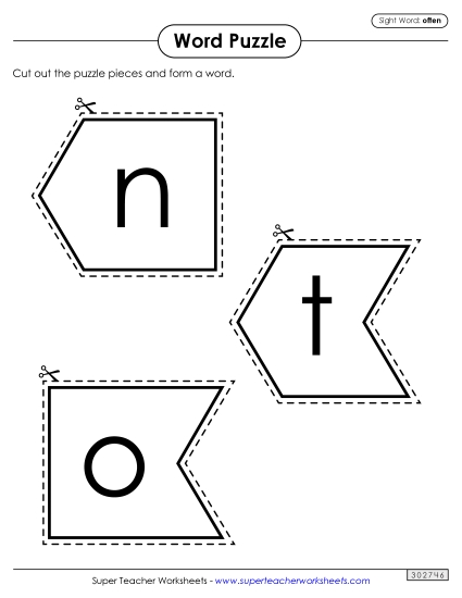Word Puzzle: Often Word Puzzle: Often