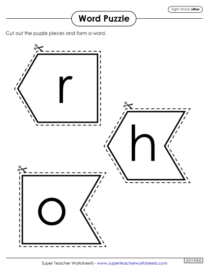 Word Puzzle: Other Word Puzzle: Other