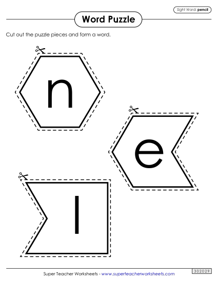 Word Puzzle: Pencil Word Puzzle: Pencil