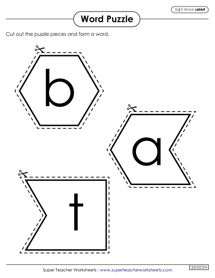 Word Puzzle: Rabbit Word Puzzle: Rabbit