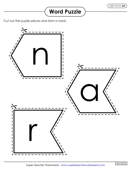 Word Puzzle: Ran Word Puzzle: Ran