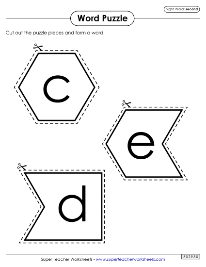Word Puzzle: Second Word Puzzle: Second